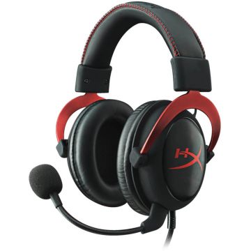 Casti gaming HyperX Cloud II, Microfon inclus, Rosu