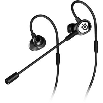 Casti gaming SteelSeries Tusq, Microfon Omnidirectional si Detasabil, Negru Casti gaming SteelSeries Tusq, Microfon Omnidirectional si Detasabil, Negru