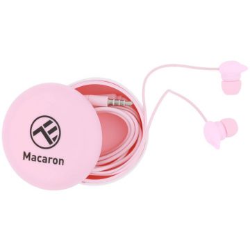 Casti In-Ear Tellur Macaron, Microfon, Roz