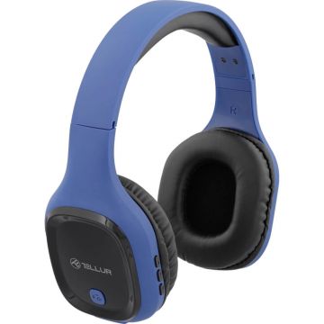 Casti Over-Ear Tellur Pulse, Bluetooth, Microfon, Albastru