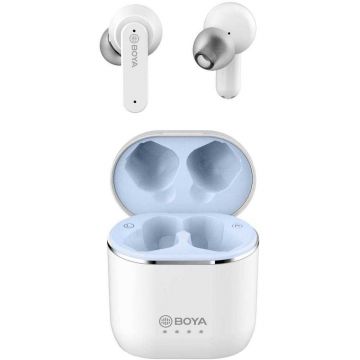 Casti True Wireless Boya BY-AP4, Bluetooth, Alb