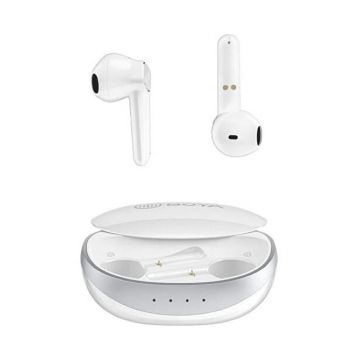 Casti True Wireless Boya Stereo, Bluetooth V5.1, USB-C, In-Ear, Alb