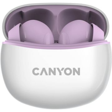 Casti True Wireless Canyon TWS-5, Bluetooth, Violet