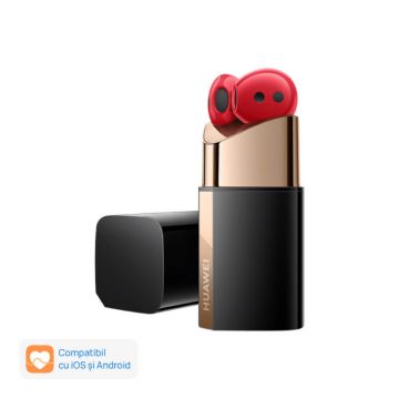 Casti True Wireless Huawei Freebuds Lipstick Cooper-CT080 , ANC, Bluetooth 5.2, IPX4, Red