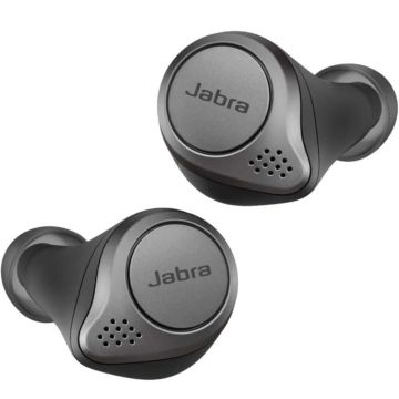 Casti True Wireless Jabra Elite 75t, Incarcare Wireless, Titanium Black