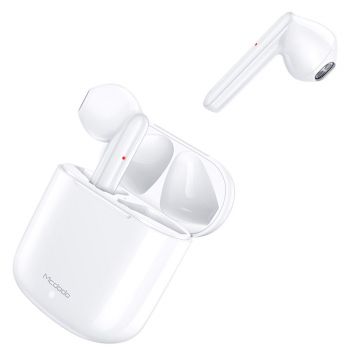 Casti True Wireless Mcdodo Teana Series, Bluetooth, Anularea zgomotului de fundal, Functii tactile inteligente, Alb