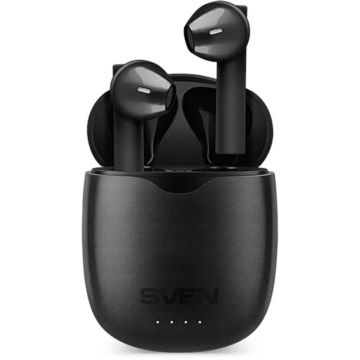 Casti True Wireless Sven E-717BT, Bluetooth, Negru