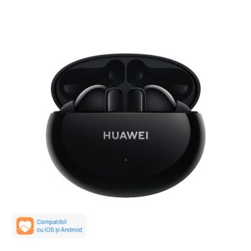 Casti wireless Huawei FreeBuds 4i Otter-CT030, Carbon Black