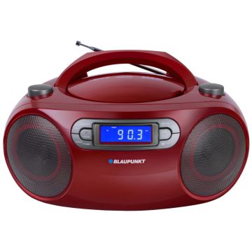 Microsistem Blaupunkt BB18RD, FM, CD, MP3, USB, AUX, LCD, Rosu