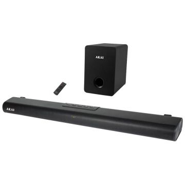 Soundbar AKAI ASB-7WSW, Bluetooth 5.0, 120W, subwoofer wireless, Negru Soundbar AKAI ASB-7WSW, Bluetooth 5.0, 120W, subwoofer wireless, Negru
