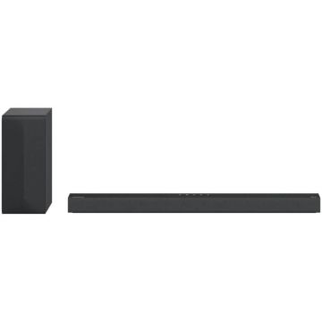Soundbar LG S65Q, 3.1, 420W, Meridian Technology, Subwoofer wireless, HDMI, Negru