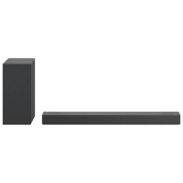 Soundbar LG S75Q, 3.1.2, 380W, Dolby Atmos, Bluetooth, Subwoofer wireless, Negru