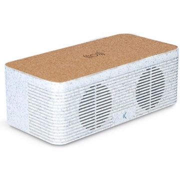 Boxa Eco Station Eco-Friendly BLUESECQI01 Cu Incarcare Telefon Alb