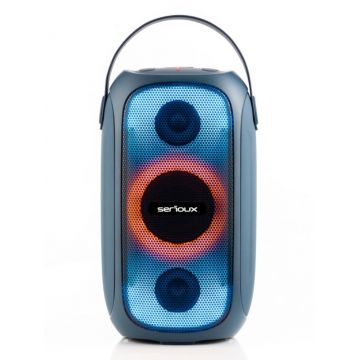 Boxa Portabila Serioux PartyBoom, 55 W, RGB, Albastru