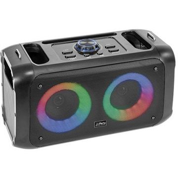 Boxa Portabila TWS 2x 3inch/8cm Iluminata LED Negru