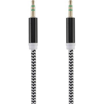 Cablu audio Tellur Basic, Jack 3.5 mm, 1 m, Negru