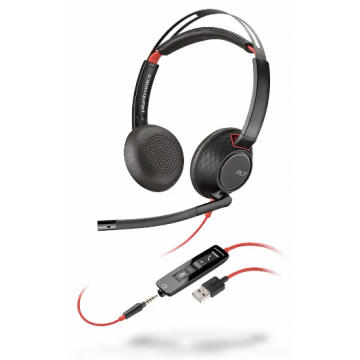 Casti 207576-201 Blackwire C5220 Stereo USB-A Negru