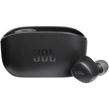Casti audio In-Ear JBL Vibe 100, Bluetooth, True Wireless, Negru