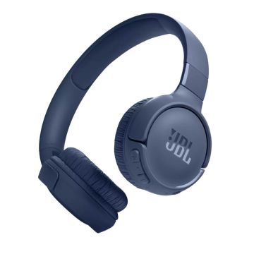 Casti audio On-Ear JBL Tune 520BT, Bluetooth, Asistent vocal, Pure Bass, Autonomie 57 ore, Albastru