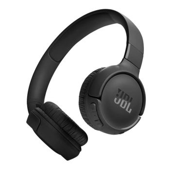 Casti audio On-Ear JBL Tune 520BT, Bluetooth, Asistent vocal, Pure Bass, Autonomie 57 ore, Negru