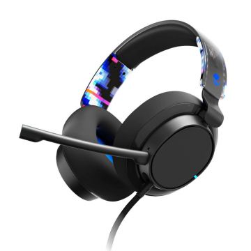 Casti Gaming cu microfon Skullcandy Slyr Pro Multi Platform, Cu fir, Negru/Albastru Casti Gaming cu microfon Skullcandy Slyr Pro Multi Platform, Cu fir, Negru/Albastru