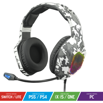 Casti Gaming Elite-H50 Artic Edition MIC-EH50WT Microfon Si Jack 3.5mm Army Casti Gaming Elite-H50 Artic Edition MIC-EH50WT Microfon Si Jack 3.5mm Army