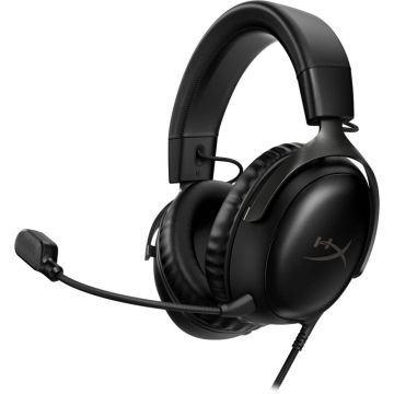 Casti gaming HyperX Cloud III, Microfon, Compatibile PC, PS5, PS4, Xbox, Nintendo, Negru