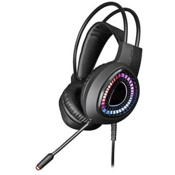 CASTI HI-FI STEREO CU MICROFON GAMING RGB