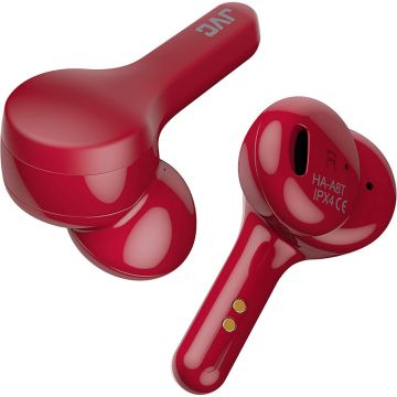 Casti In-Ear JVC HA-A8T-R-U, True Wireless, Bluetooth, Microfon, Autonomie 15 ore, Rosu Casti In-Ear JVC HA-A8T-R-U, True Wireless, Bluetooth, Microfon, Autonomie 15 ore, Rosu