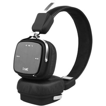 Casti On-Ear boAt Rockerz 610, Bluetooth, Negru