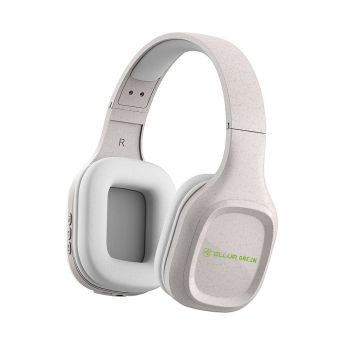 Casti Over-Ear Tellur Pulse, Bluetooth, Microfon, Pliabil, Crem