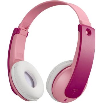 Casti pentru copii On-Ear JVC Tinyphones HA-KD10W-P-E, Wireless, Bluetooth, Microfon, Roz/Violet