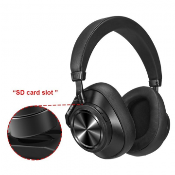 Casti Wireless Over-EarBluedio T7+, Bluetooth 5.0, Negru