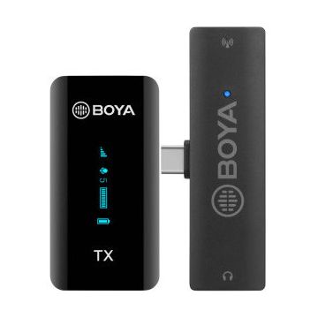 Lavaliera Wireless BY-XM6-S5 Digital USB Type-C Negru