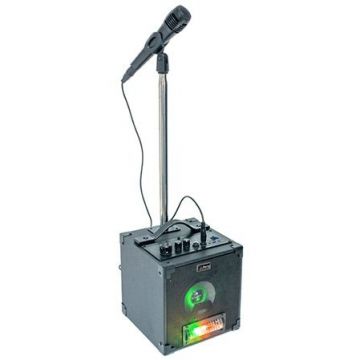 Set Karaoke Boxa Stativ Microfon Negru