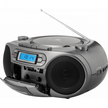 Sistem audio ECG CDR 999 DAB, 2 x 1,5W RMS, Radio, USB, CD, Casetofon, MP3, FM