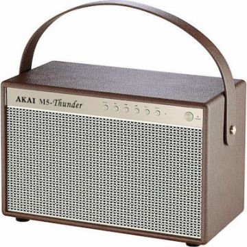 Boxa portabila Retro M5 Thunder Bluetooth 5.0 Autonomie 12 ore Maro