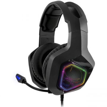 Casti Gaming Elite-H50 RGB Black pentru PS4/Xbox/Nintendo