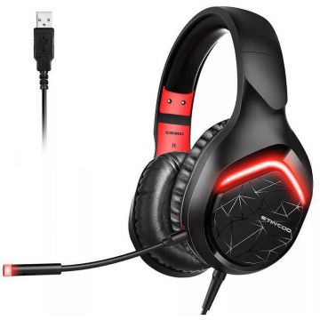 Casti gaming GS301 7.1 Black