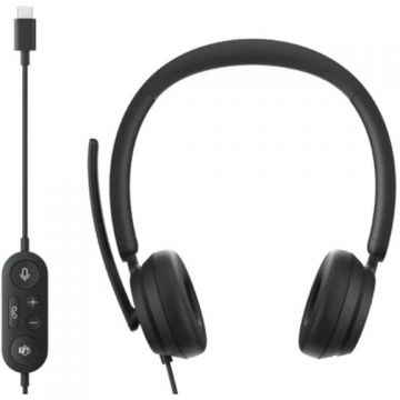 Casti Microfon Modern USB-C ForBiz CS/HU/RO/SK Hdwr Negru