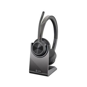 Casti On-Ear Bluetooth  Voyager 4300 UC Serie 4320 + Stand Negru