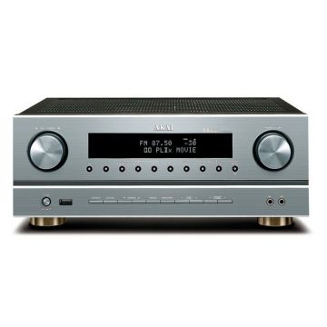 Amplificator cu radio AM/FM Bluetooth USB Gri/Negru
