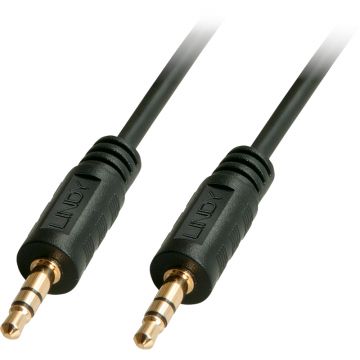 Cablu audio LINDY Jack 3.5 mm Male - Jack 3.5 mm Male, 2m, negru