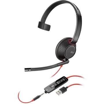 Casca Call Center BLACKWIRE 5210 C5210 USB-A WW Negru Casca Call Center BLACKWIRE 5210 C5210 USB-A WW Negru