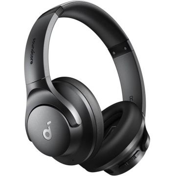 Casti Anker Over-Ear, Soundcore Life Q20i, Hybrid Active Noise Cancelling, Big Bass, Transparency Mode, Black