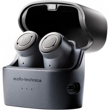 Casti ATH-ANC300TW QuietPoint Wireless Active Noise-Cancelling In-Ear Negru Casti ATH-ANC300TW QuietPoint Wireless Active Noise-Cancelling In-Ear Negru