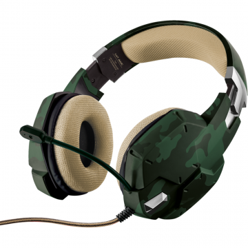 Casti gaming GXT 322C Green Camouflage