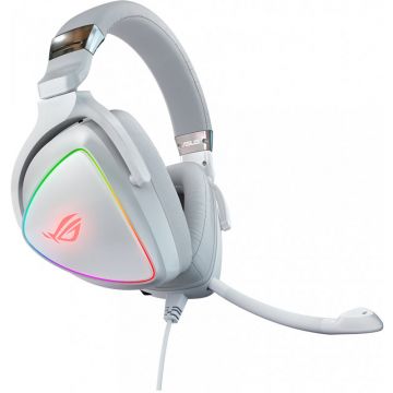 Casti gaming ROG Delta Diametru Difuzoare 50mm Frecventa 20Hz-40kHz Iluminare RGB White Casti gaming ROG Delta Diametru Difuzoare 50mm Frecventa 20Hz-40kHz Iluminare RGB White