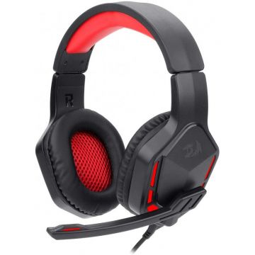 Casti gaming Themis Red LED Black