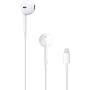 Casti In-Ear EarPods Conector Lightning Waterproof Microfon Alb